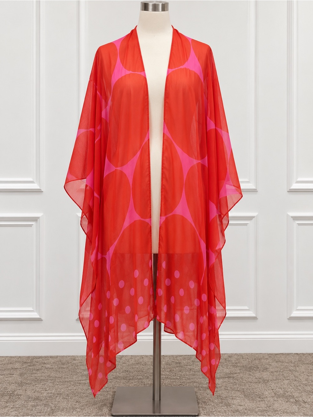 Kate Spade New York Joy Dot Ruana Scarf Poncho